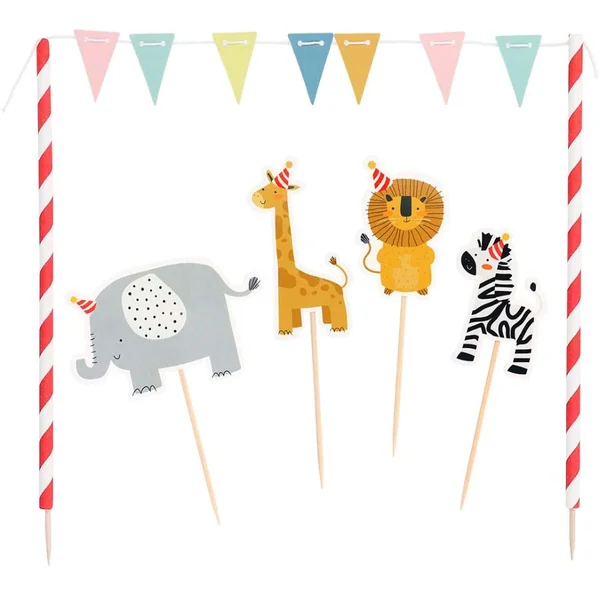 Kit Décoration de Gâteau Safari
