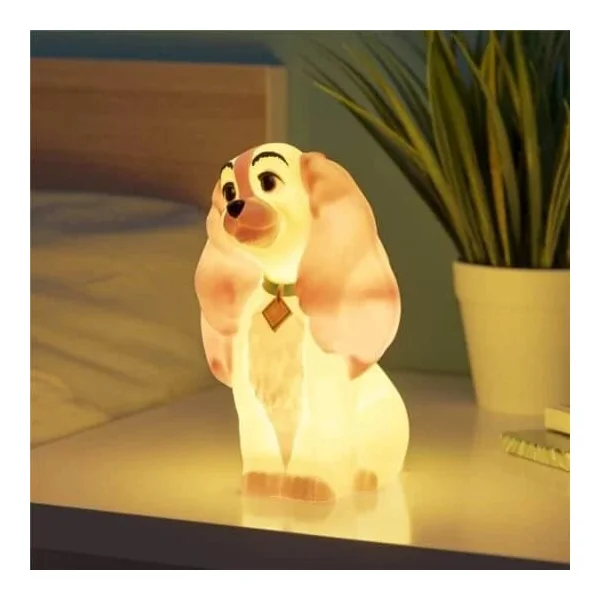 La belle et le clochard - Lampe / Veilleuse 3D Lady - 16 cm