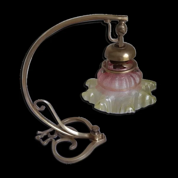 Lampe en bronze art déco