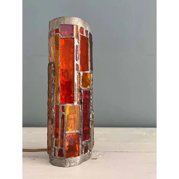 Lampe vitrail Merot, circa 1960