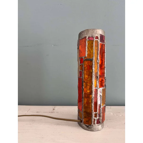 Lampe vitrail Merot, circa 1960