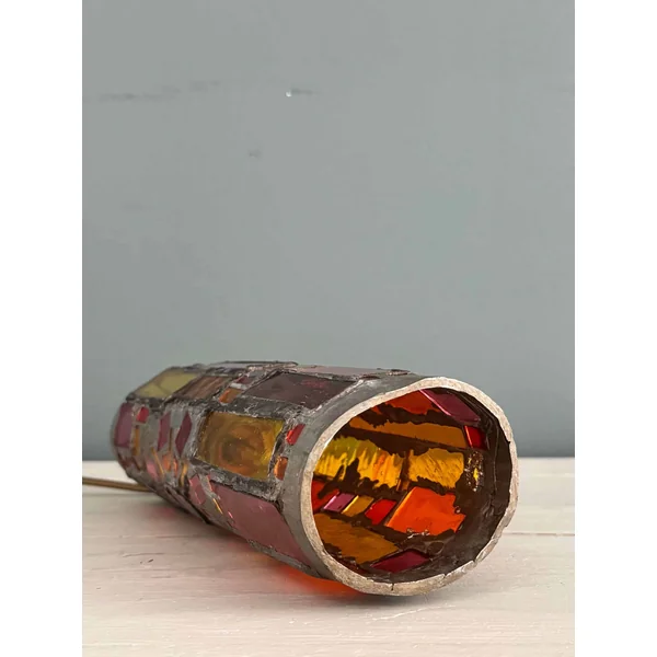 Lampe vitrail Merot, circa 1960