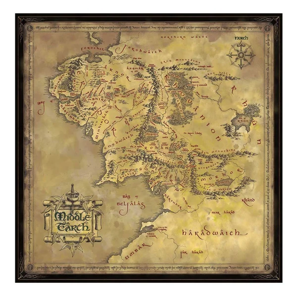 Le Seigneur des Anneaux Puzzle Middle Earth (1000 pièces) - Noble Collection | GeeksnFans