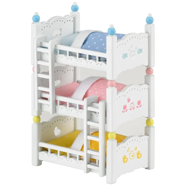 Lits superposés à 3 couchettes - Sylvanian Families 2919