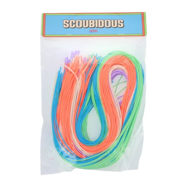 Lot de 100 fils scoubidous multicolores