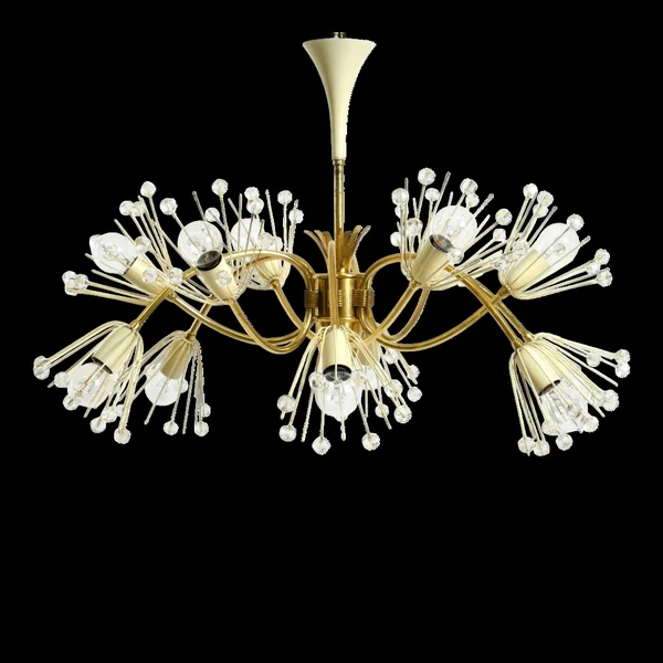 Lustre en laiton par Emil Stejnar pour Rupert Nikoll