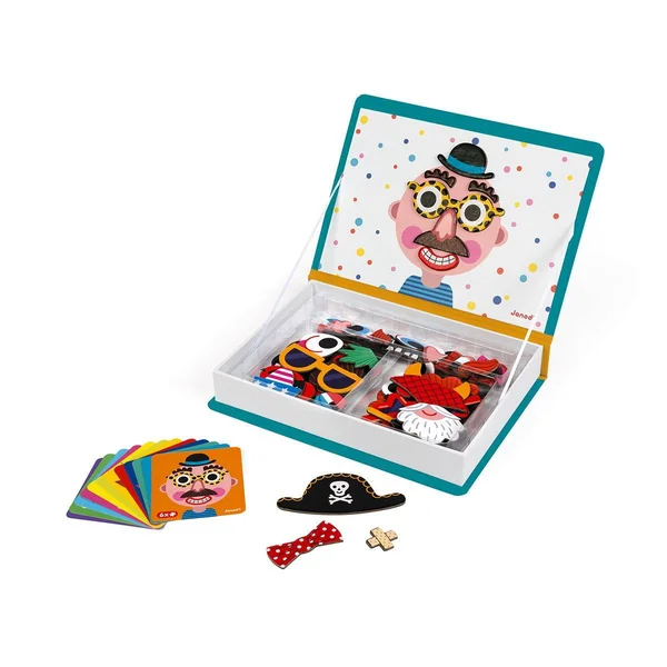 Magneti'Book Crazy Faces - Bleu