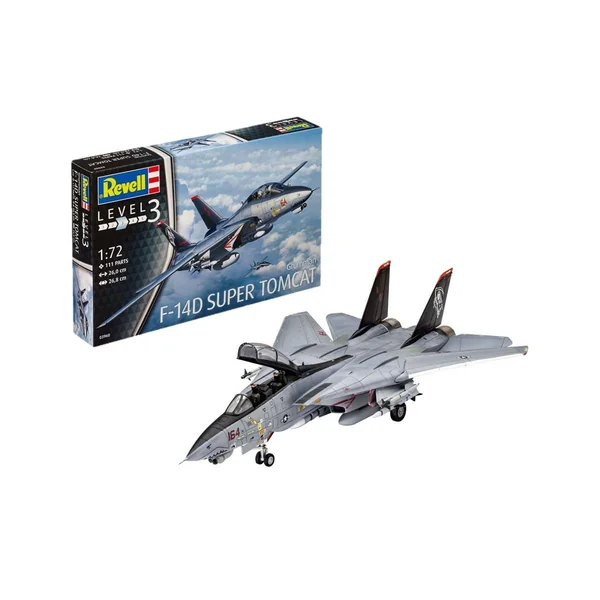 Maquette Revell Level 3 - Avion F-14D Super Tomcat