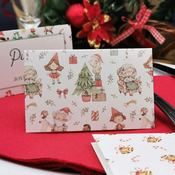 Marque place de Noël personnalisables à imprimer