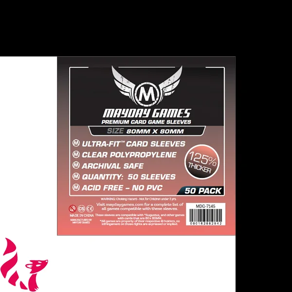 Mayday Games Premium 7145 - Square Sleeves 80*80mm (50)