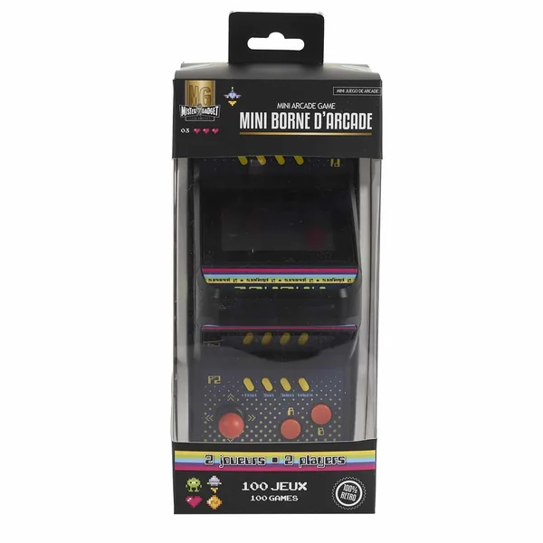 Mini Borne d'Arcade 2 Joueurs – 100 jeux - De 1 à 2 joueurs