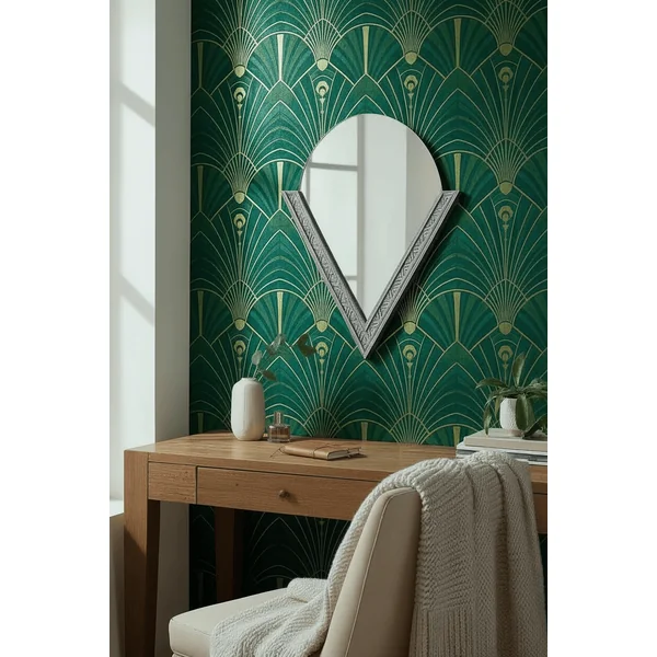 Miroir demi-lune Art Déco