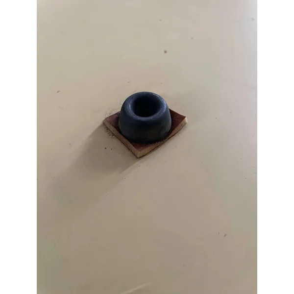 Miroir en verre fumé bicolore, vers 1970