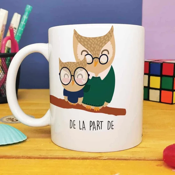 Mug - "Le plus chouette PAPY du monde" personnalisable - 300 ml