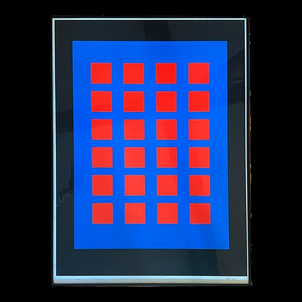Original screenprint numbered and signed isia leviant, magic chips, 1987