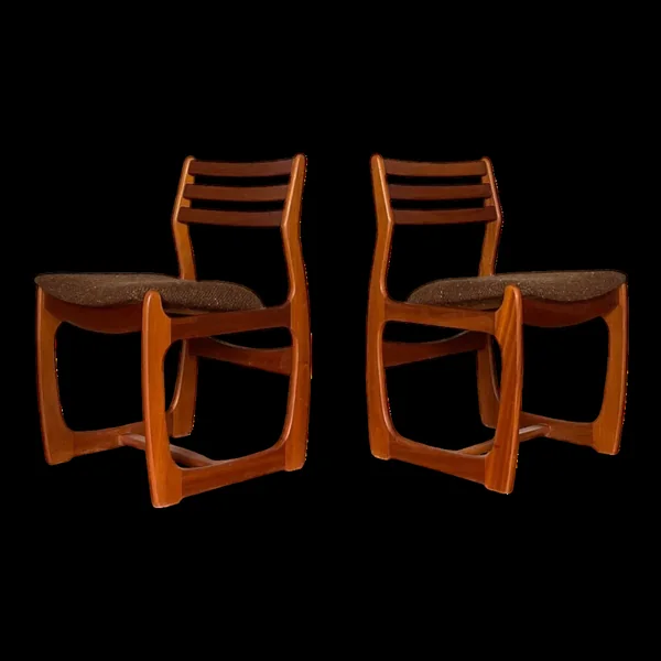 Paire de chaises Portwood vintage années 60 / 70