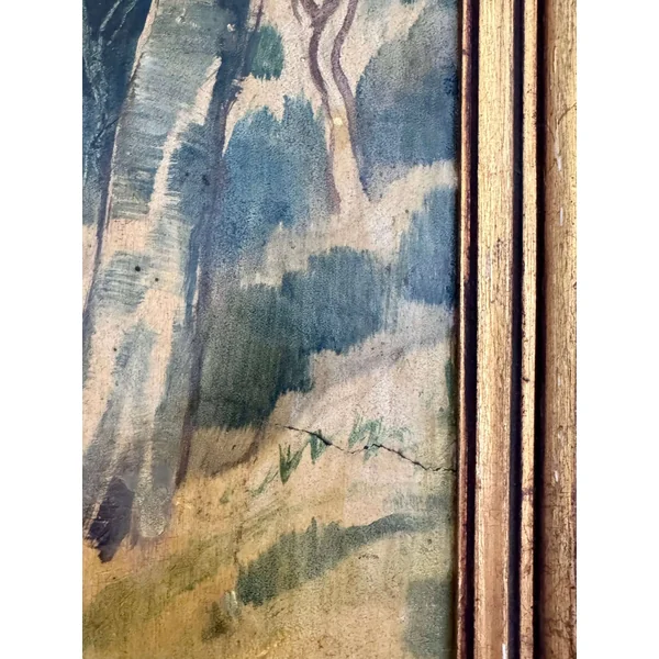Paysage signé Auguste Gribouval (XXème)
