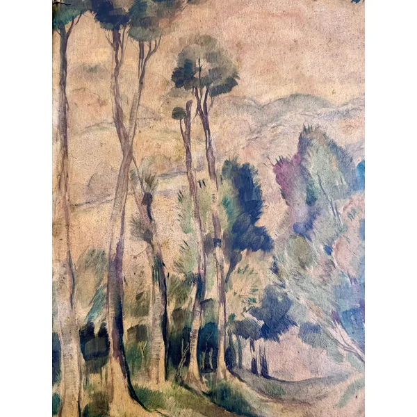 Paysage signé Auguste Gribouval (XXème)