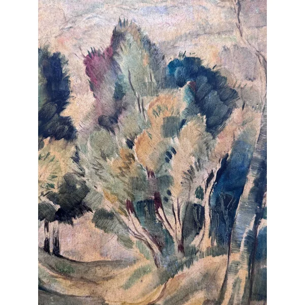 Paysage signé Auguste Gribouval (XXème)