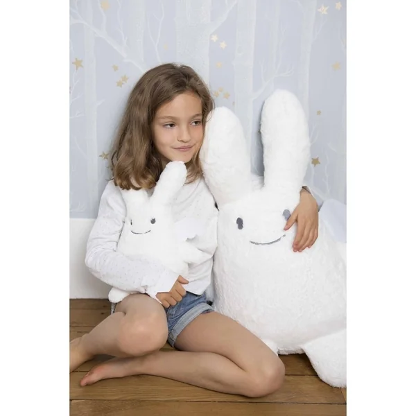 Peluche 60 cm - Ange Lapin "Ice"