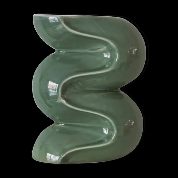 Petit bougeoir - vert amande