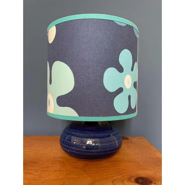 Petite lampe vintage bleue