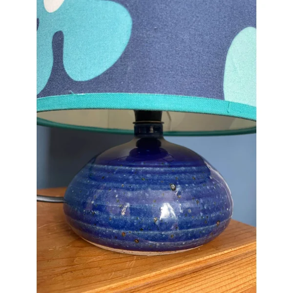 Petite lampe vintage bleue