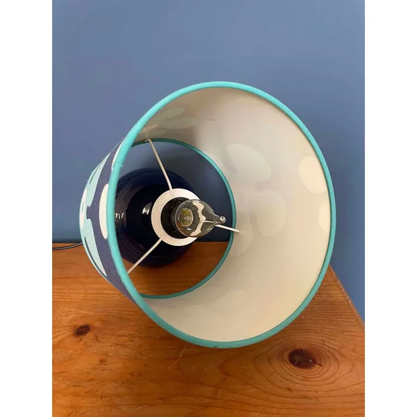Petite lampe vintage bleue