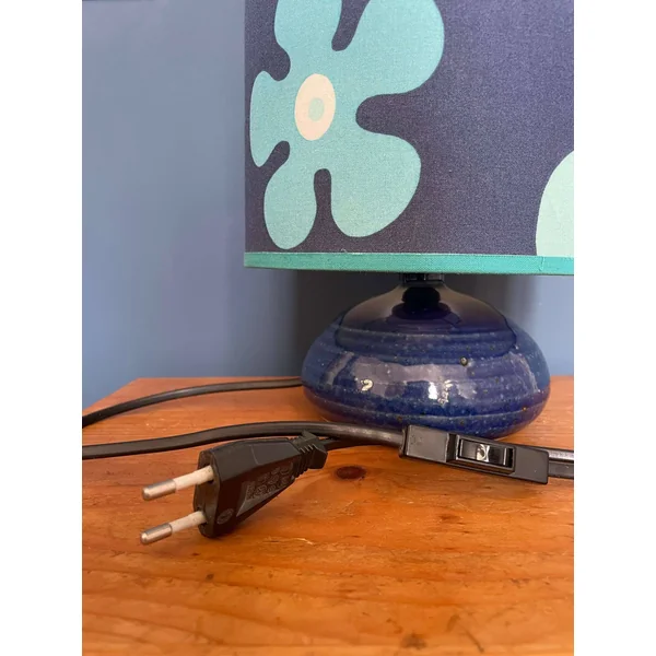 Petite lampe vintage bleue