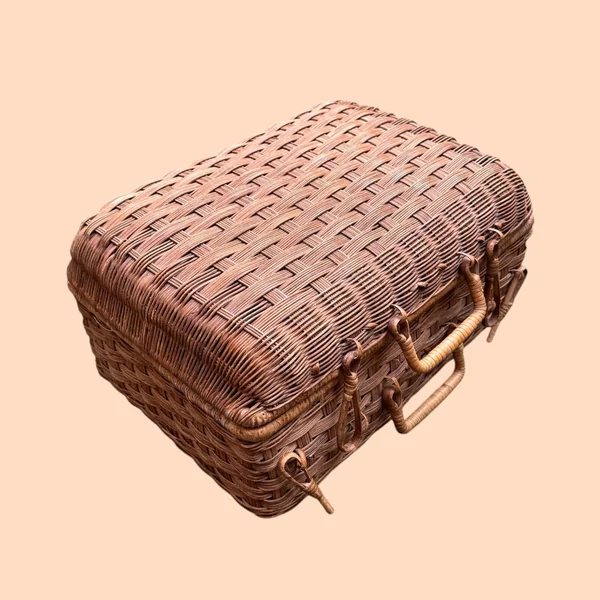 Petite valise ancienne en osier