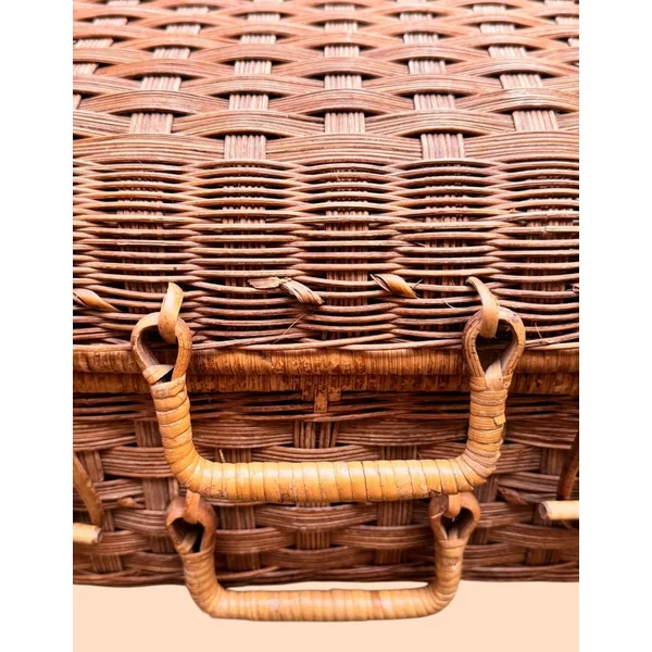 Petite valise ancienne en osier