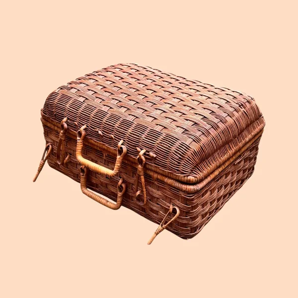 Petite valise ancienne en osier