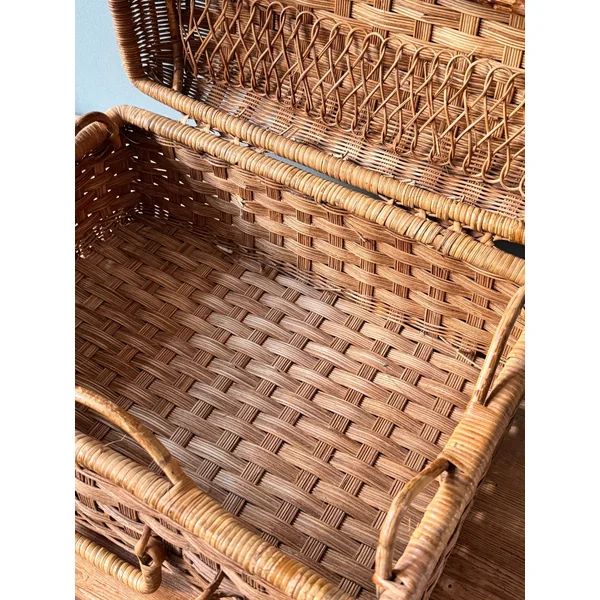 Petite valise ancienne en osier