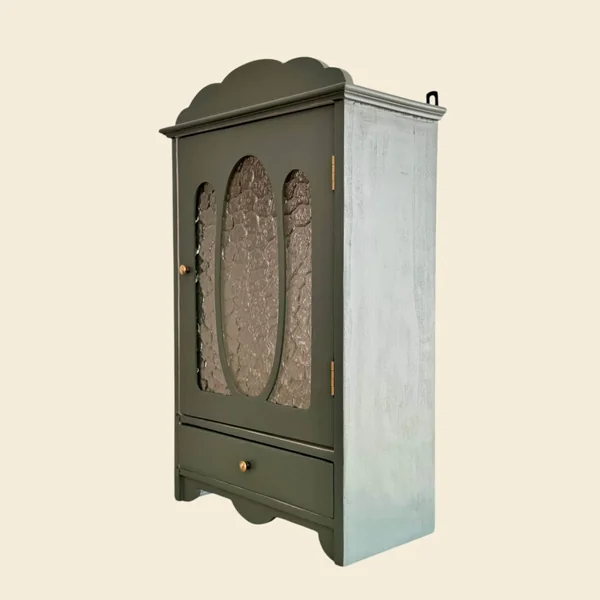 Petite vitrine murale ancienne revisitée