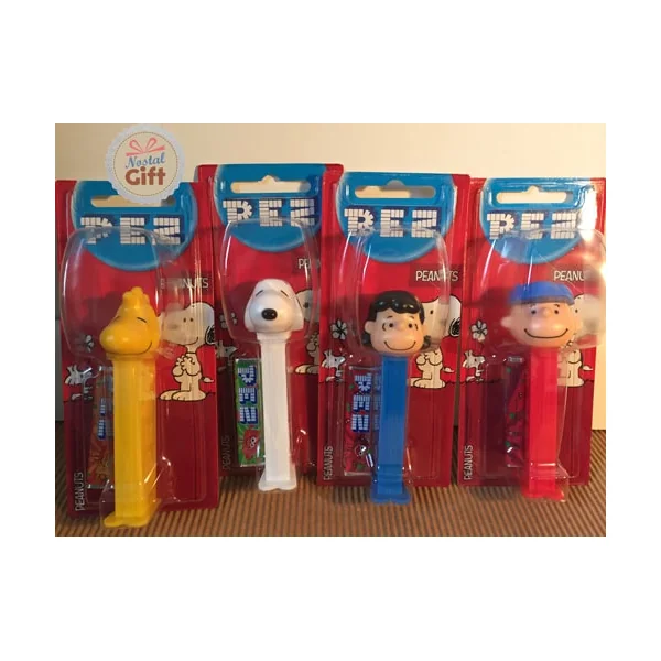 Pez Snoopy : Snoopy, Sally Brown, Woodstock & Charlie Brown