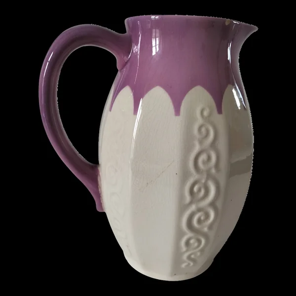 Pichet Villeroy & Boch Mettlach Ehrang, crème et prune