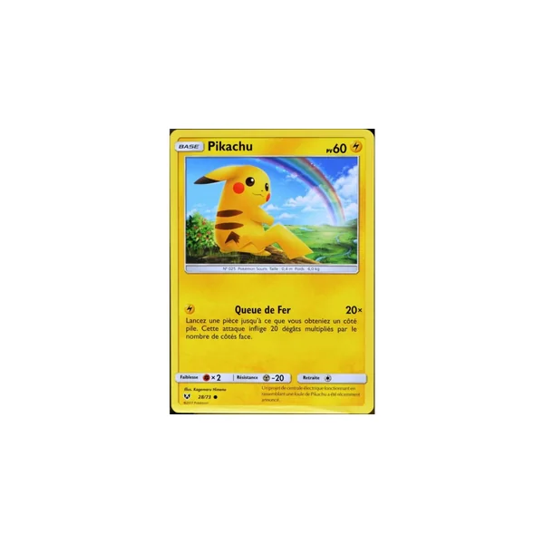 Pikachu - Commune 28/73 - Soleil et Lune 3.5 Légendes Brillantes