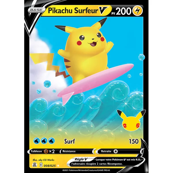 Pikachu Surfeur 008/025
