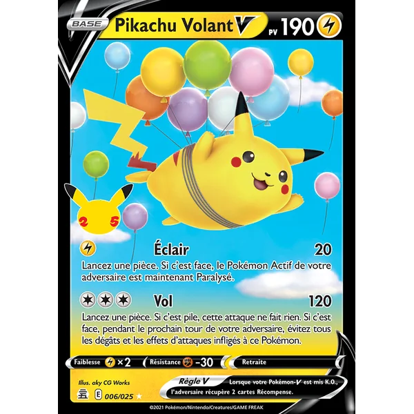 Pikachu Volant 006/025