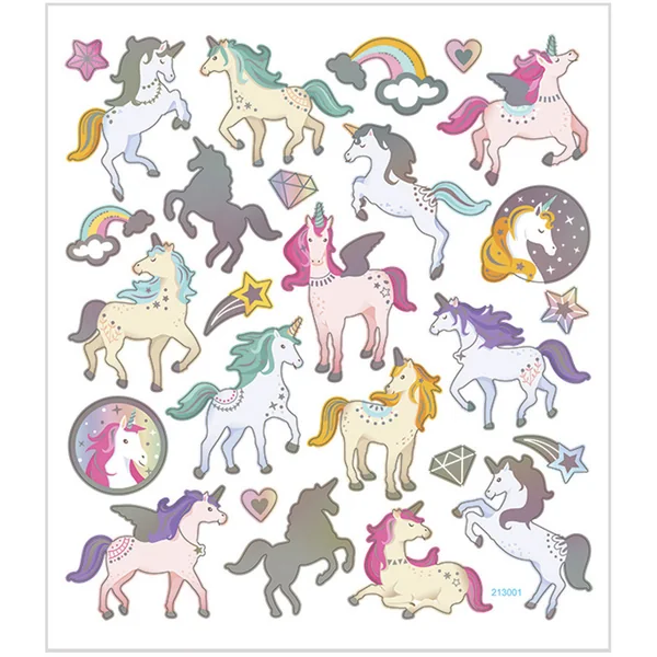 Planche 27 Stickers Licornes