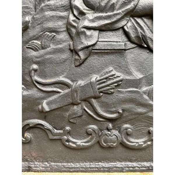 Plaque de cheminée en fonte de Cousance