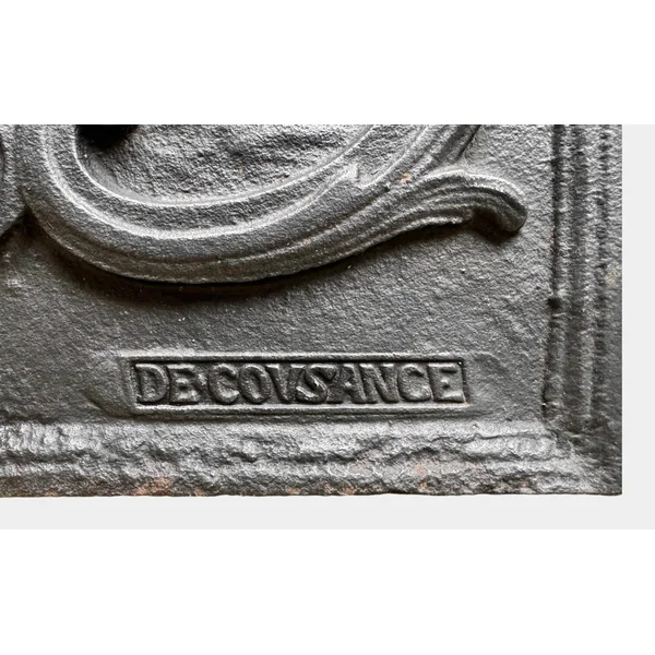 Plaque de cheminée en fonte de Cousance