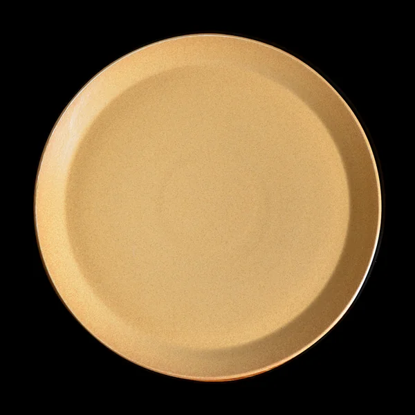 Plat de service plat en grès