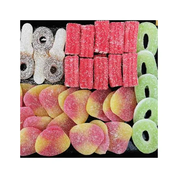 Plateau de bonbons sucrés et acidulés