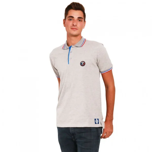 Polo patch Michel Vaillant, gris,Taille XL