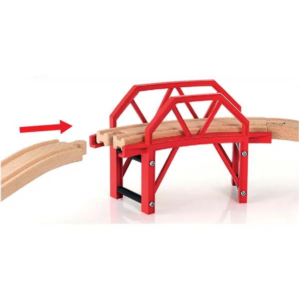 Pont incurvé pour circuit de train