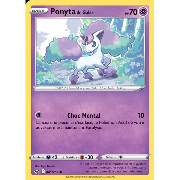 Ponyta de Galar 081/202