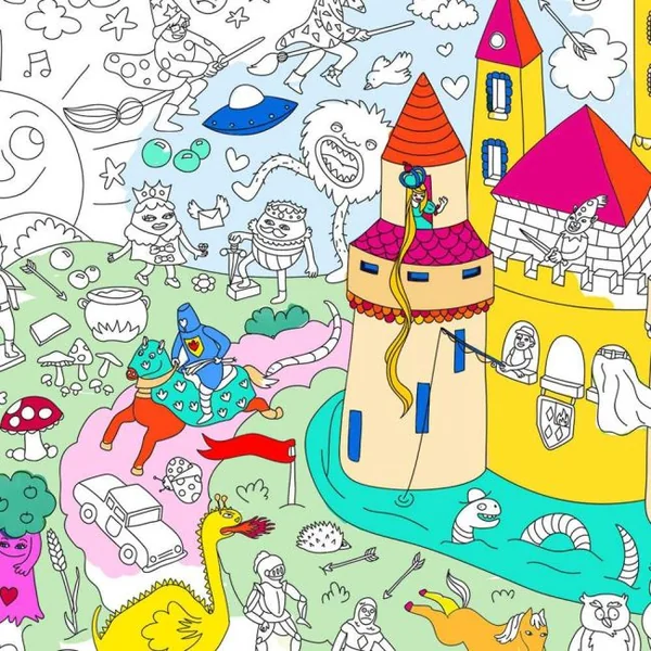 Poster géant Magic à colorier