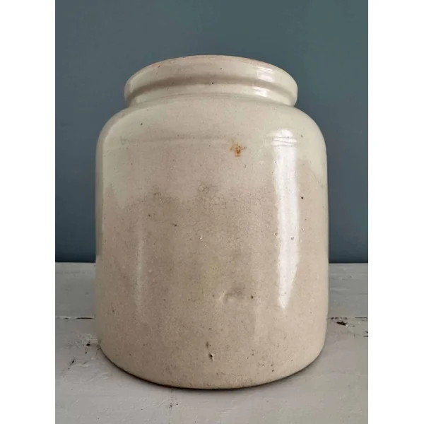 Pot à moutarde en grès vernissé