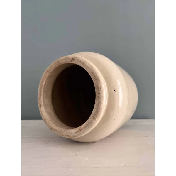 Pot à moutarde en grès vernissé
